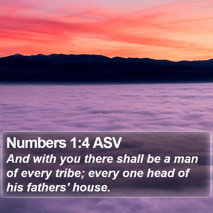 Numbers 1:4 ASV Bible Study