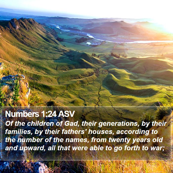 Numbers 1:24 ASV Bible Study