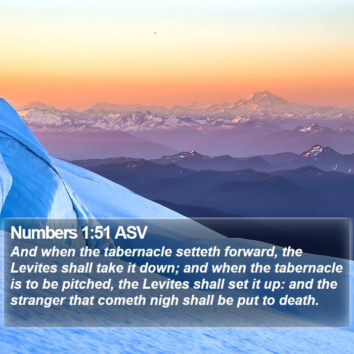 Numbers 1:51 ASV Bible Study