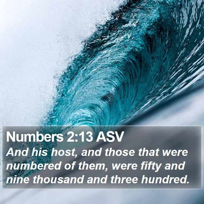 Numbers 2:13 ASV Bible Study