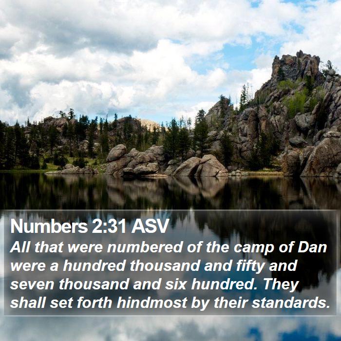 Numbers 2:31 ASV Bible Study