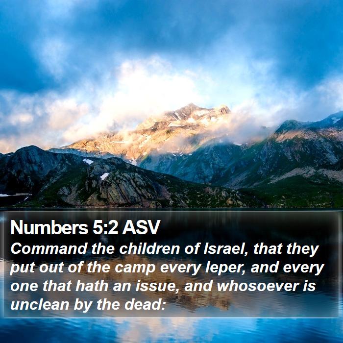 Numbers 5:2 ASV Bible Study