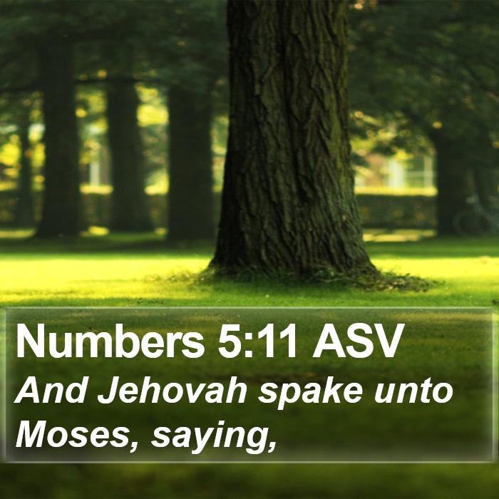 Numbers 5:11 ASV Bible Study