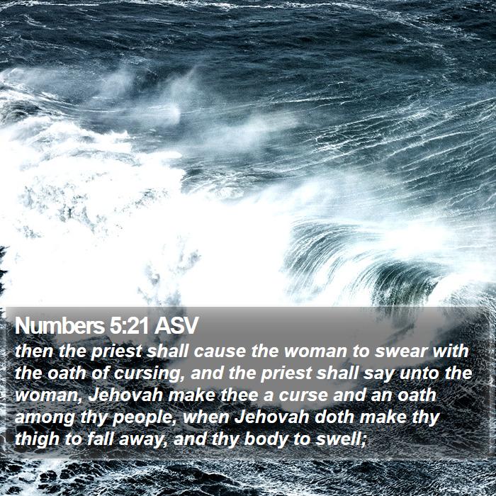 Numbers 5:21 ASV Bible Study