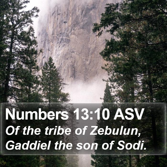 Numbers 13:10 ASV Bible Study