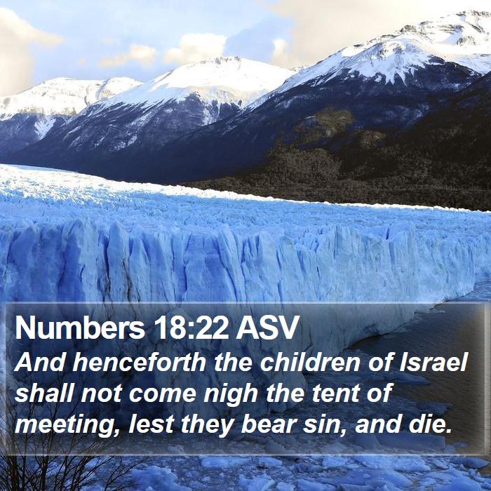 Numbers 18:22 ASV Bible Study