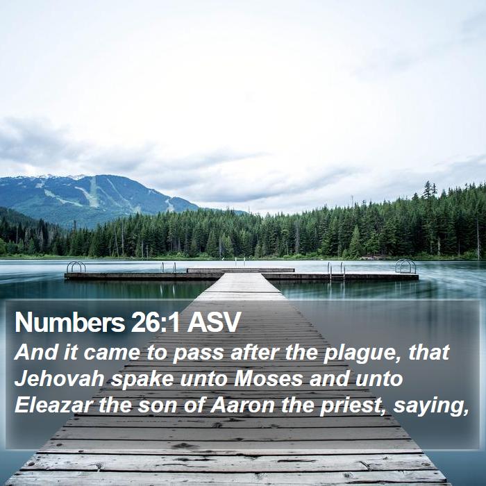 Numbers 26:1 ASV Bible Study