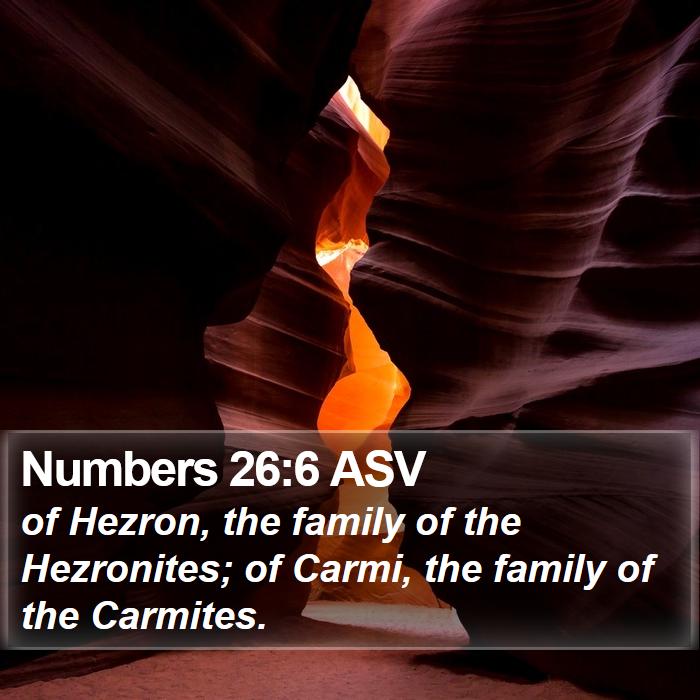 Numbers 26:6 ASV Bible Study