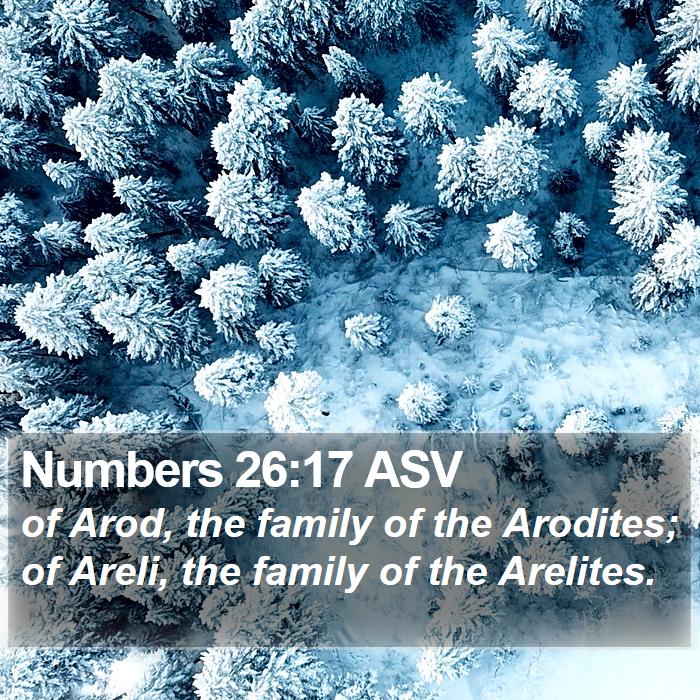 Numbers 26:17 ASV Bible Study