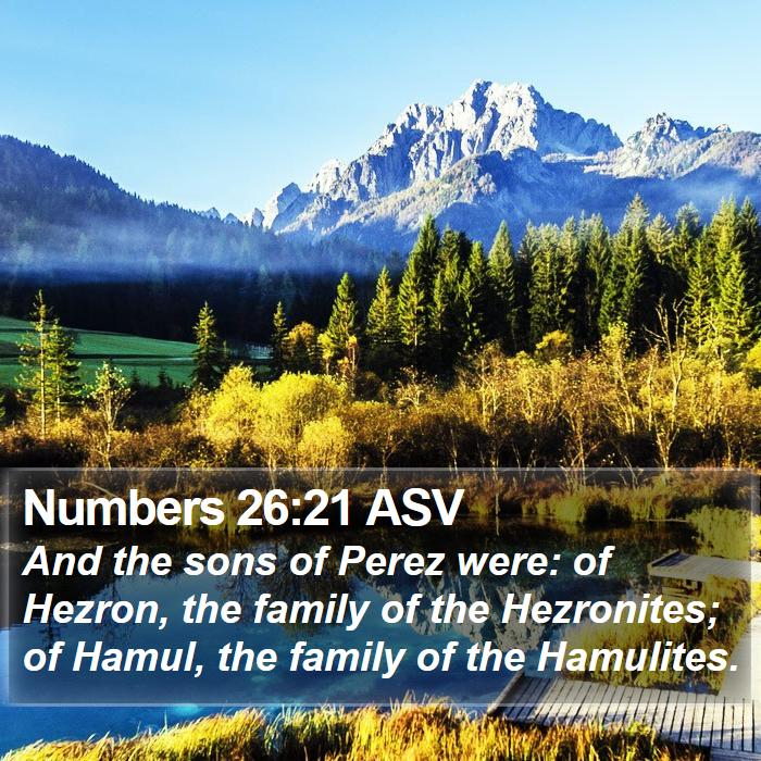 Numbers 26:21 ASV Bible Study