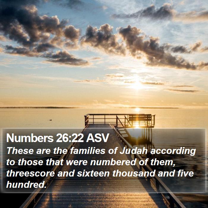 Numbers 26:22 ASV Bible Study