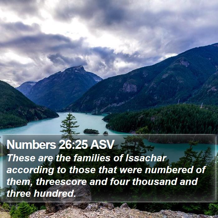 Numbers 26:25 ASV Bible Study