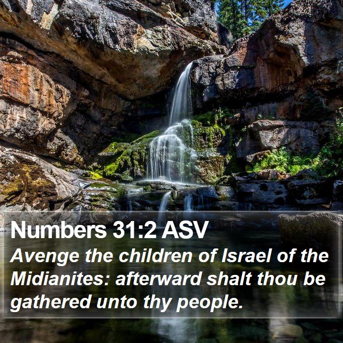 Numbers 31:2 ASV Bible Study