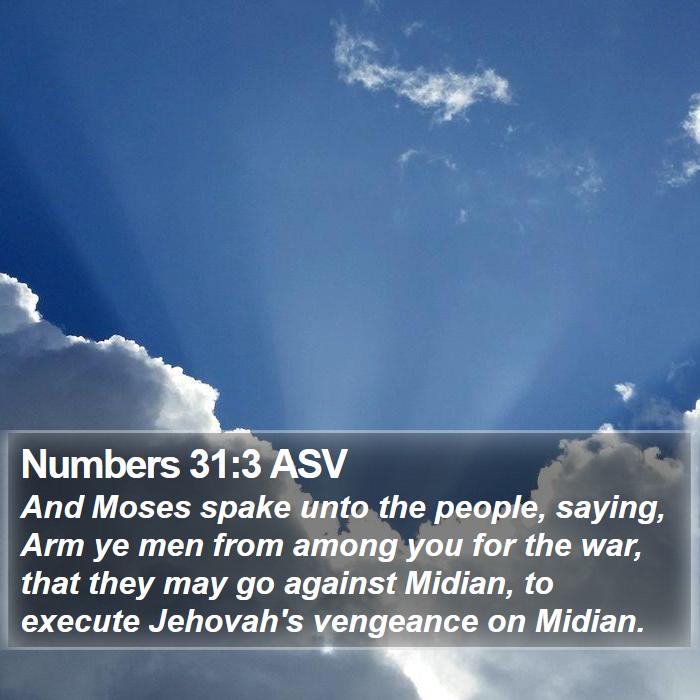 Numbers 31:3 ASV Bible Study