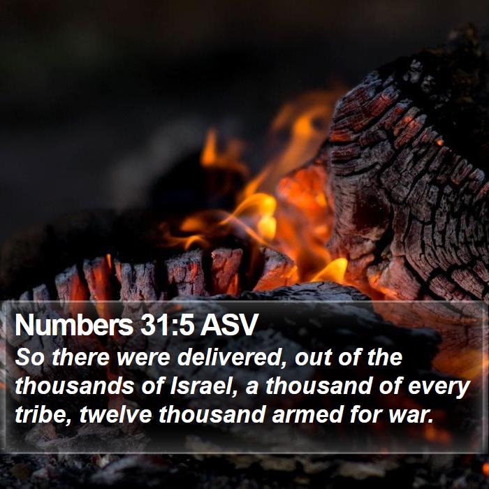 Numbers 31:5 ASV Bible Study