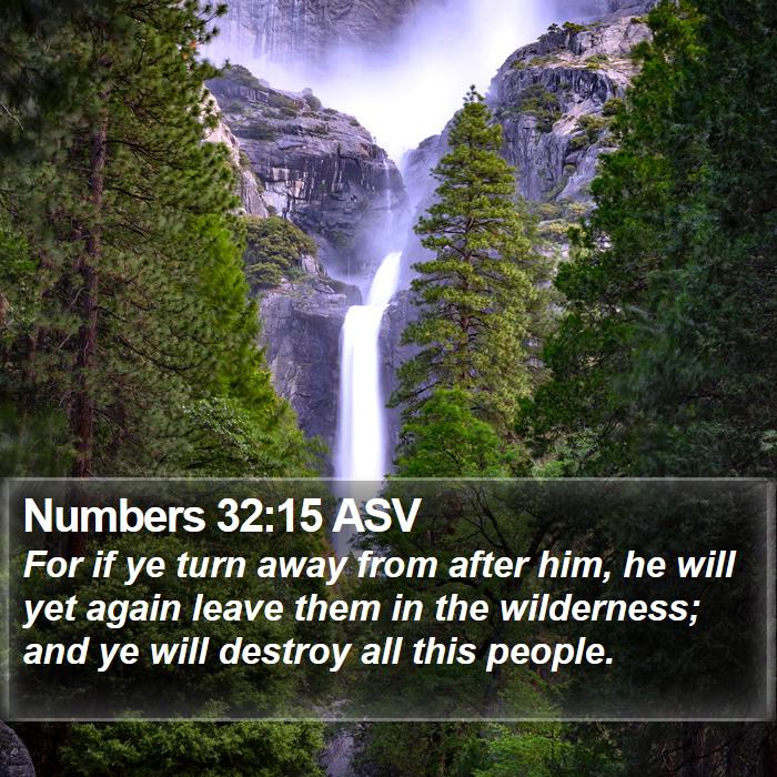 Numbers 32:15 ASV Bible Study