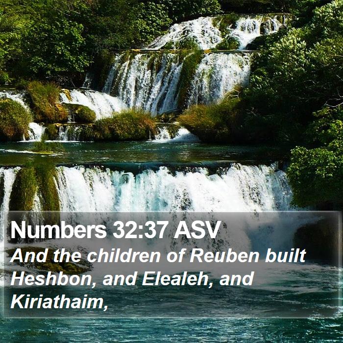 Numbers 32:37 ASV Bible Study