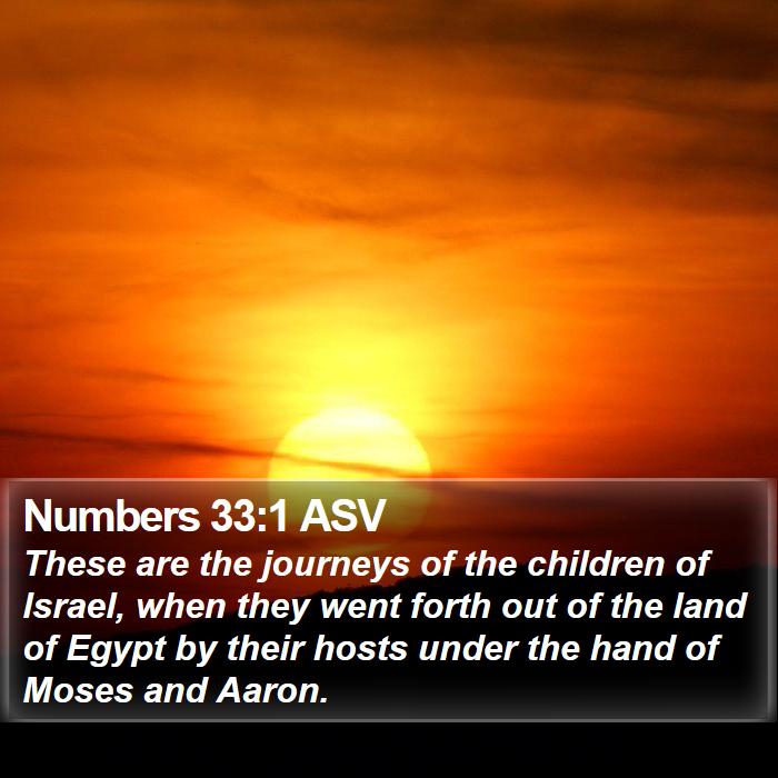 Numbers 33:1 ASV Bible Study