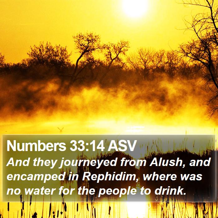 Numbers 33:14 ASV Bible Study