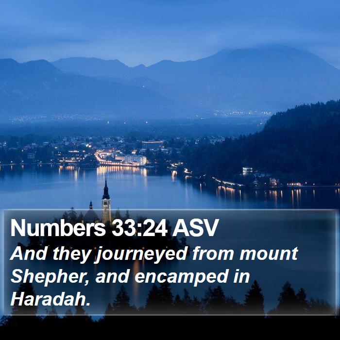 Numbers 33:24 ASV Bible Study