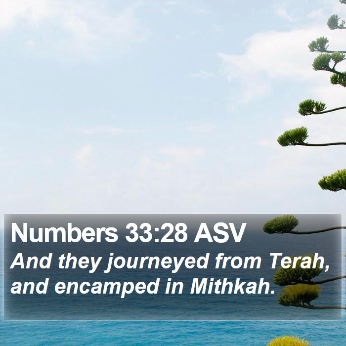 Numbers 33:28 ASV Bible Study