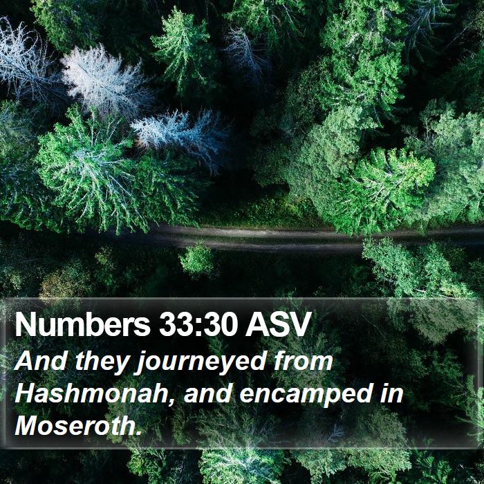 Numbers 33:30 ASV Bible Study