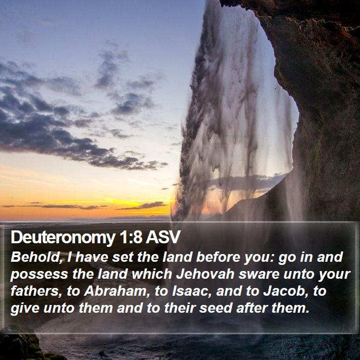 Deuteronomy 1:8 ASV Bible Study