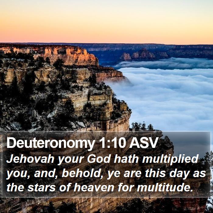 Deuteronomy 1:10 ASV Bible Study