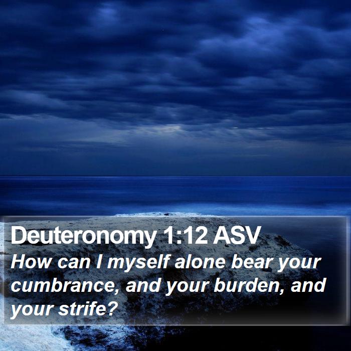 Deuteronomy 1:12 ASV Bible Study