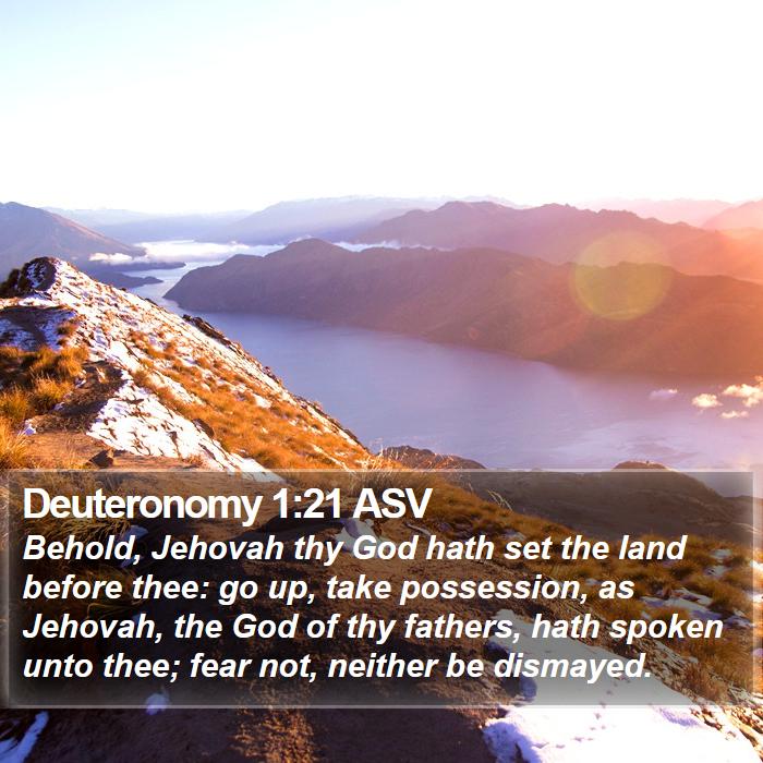 Deuteronomy 1:21 ASV Bible Study