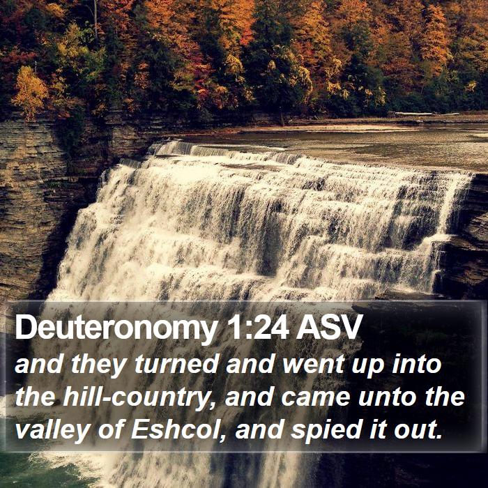 Deuteronomy 1:24 ASV Bible Study