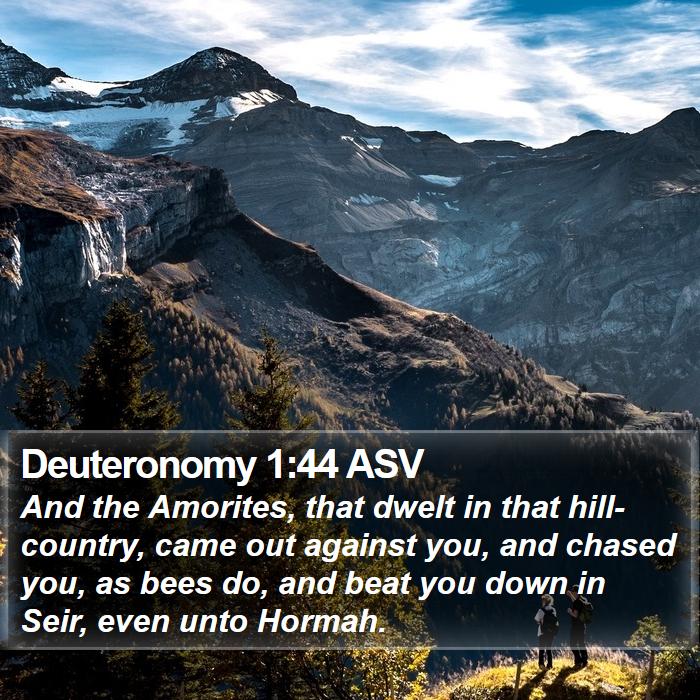 Deuteronomy 1:44 ASV Bible Study