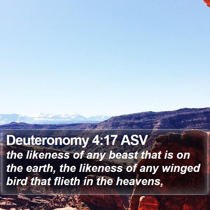 Deuteronomy 4:17 ASV Bible Study