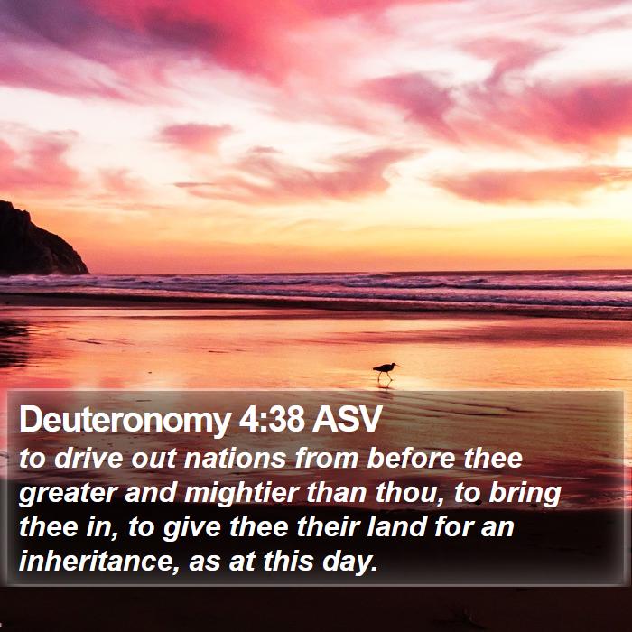 Deuteronomy 4:38 ASV Bible Study