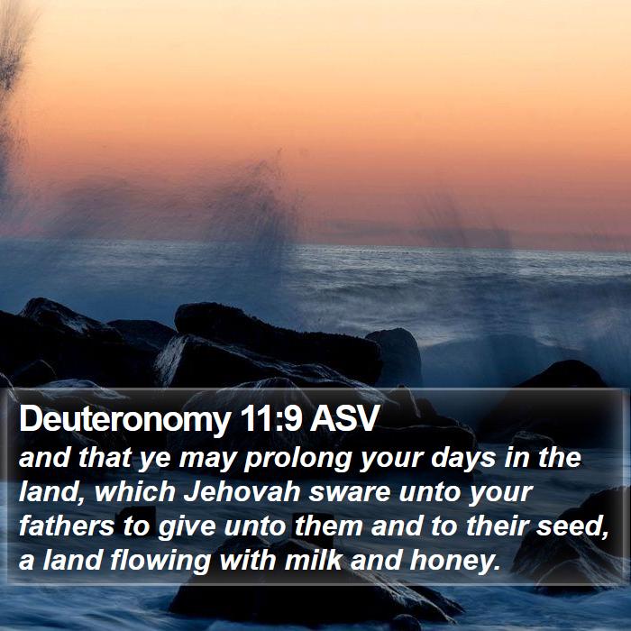 Deuteronomy 11:9 ASV Bible Study