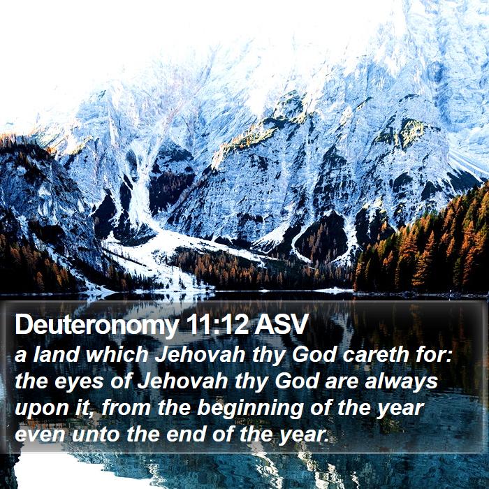 Deuteronomy 11:12 ASV Bible Study