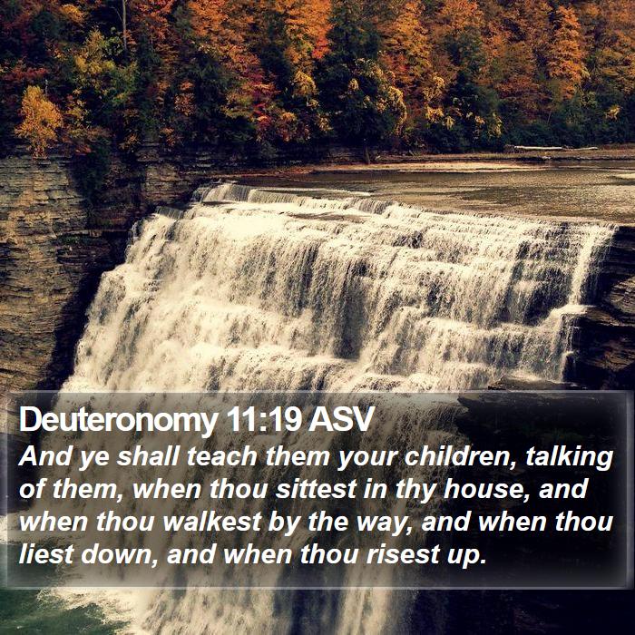 Deuteronomy 11:19 ASV Bible Study