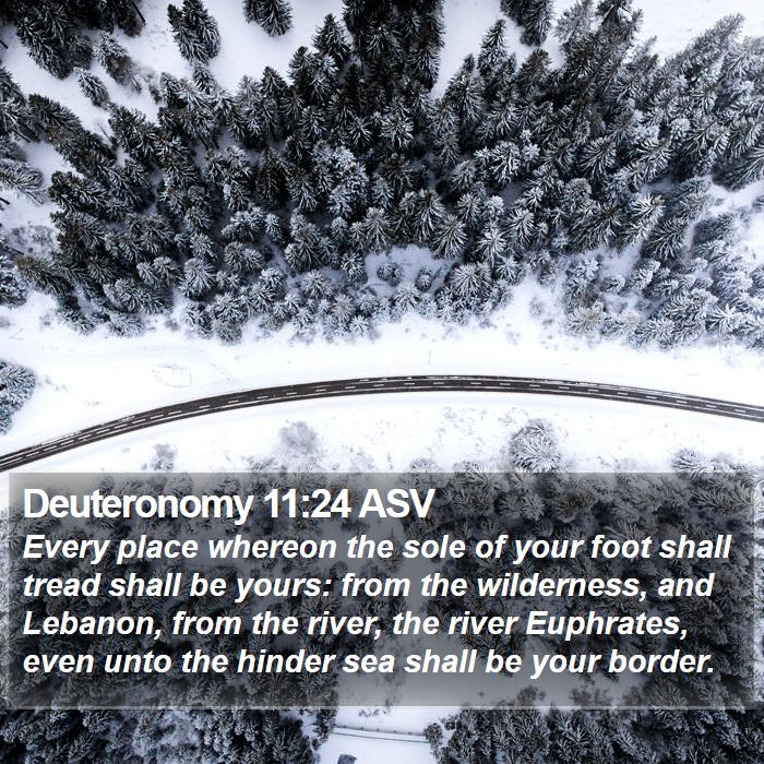 Deuteronomy 11:24 ASV Bible Study