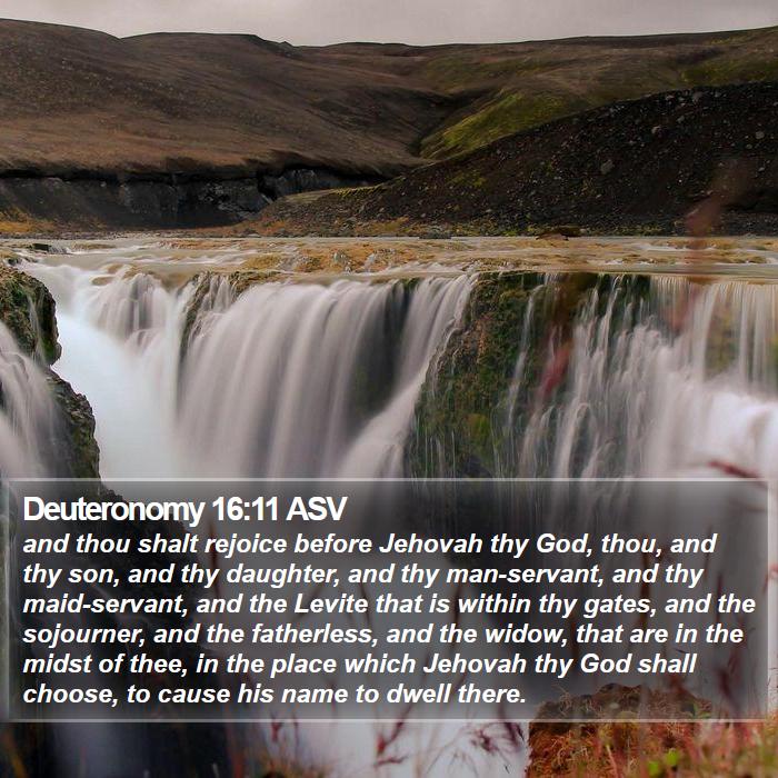 Deuteronomy 16:11 ASV Bible Study