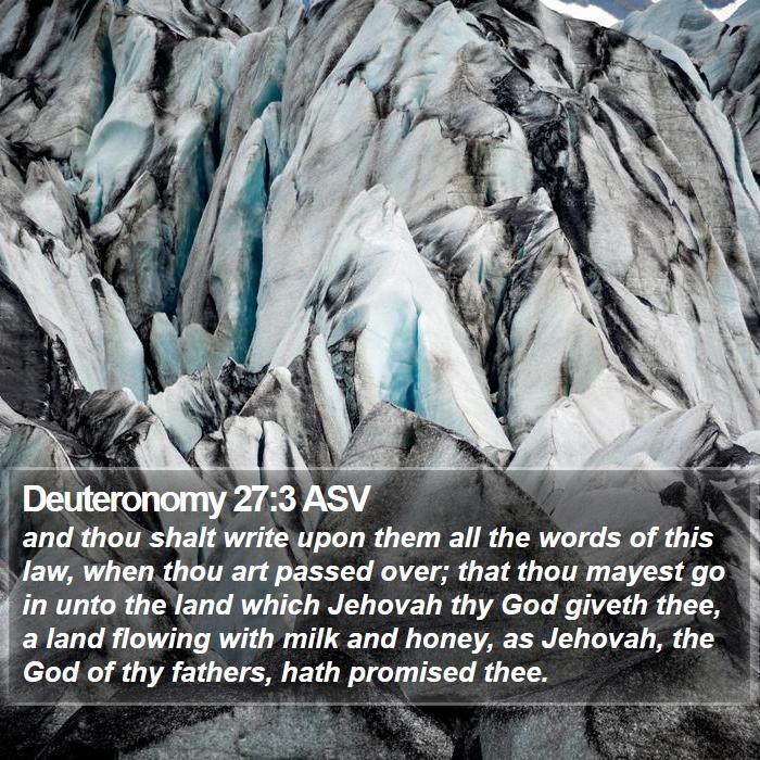 Deuteronomy 27:3 ASV Bible Study