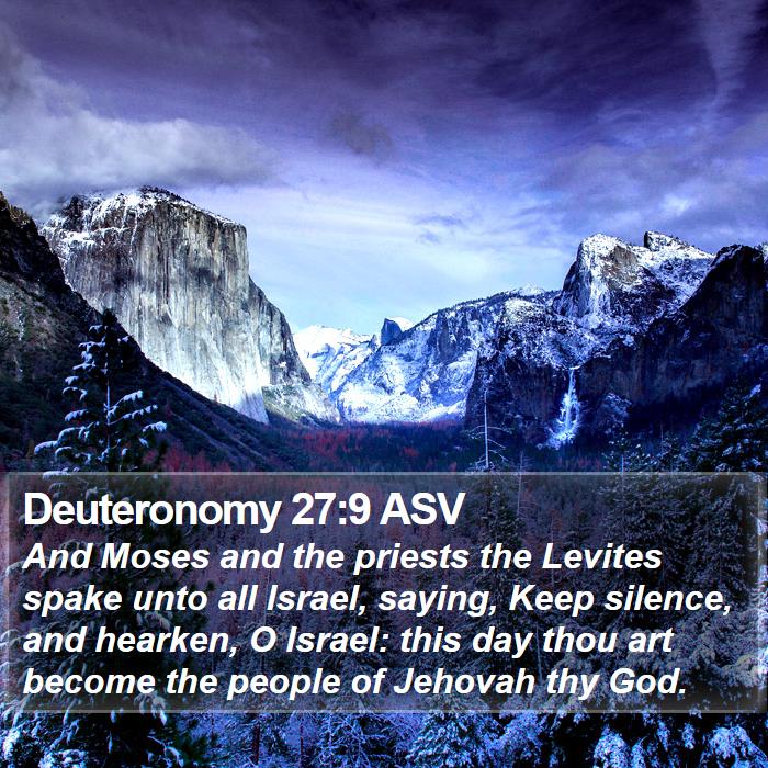 Deuteronomy 27:9 ASV Bible Study