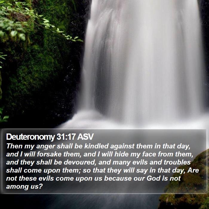 Deuteronomy 31:17 ASV Bible Study