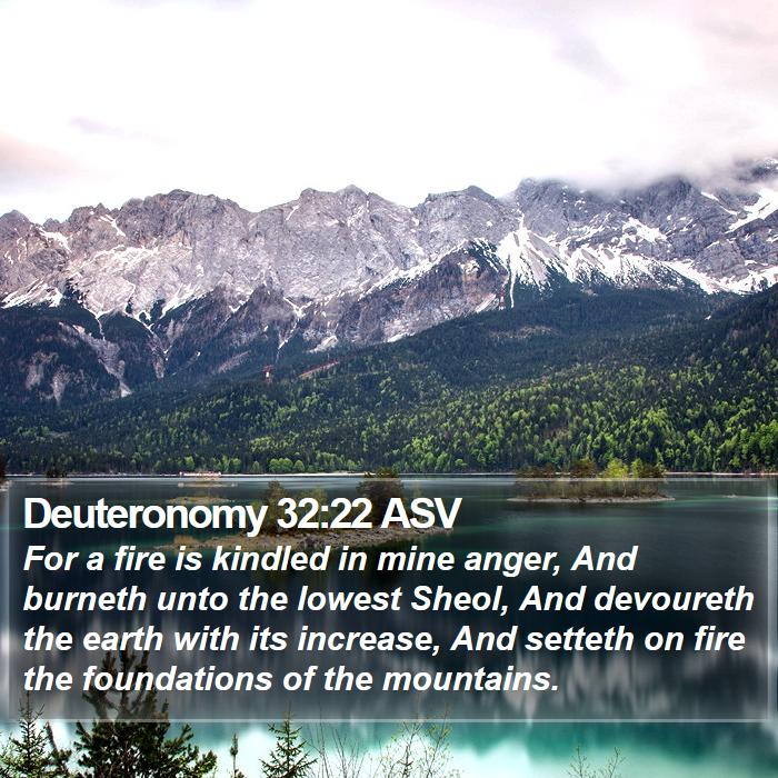 Deuteronomy 32:22 ASV Bible Study