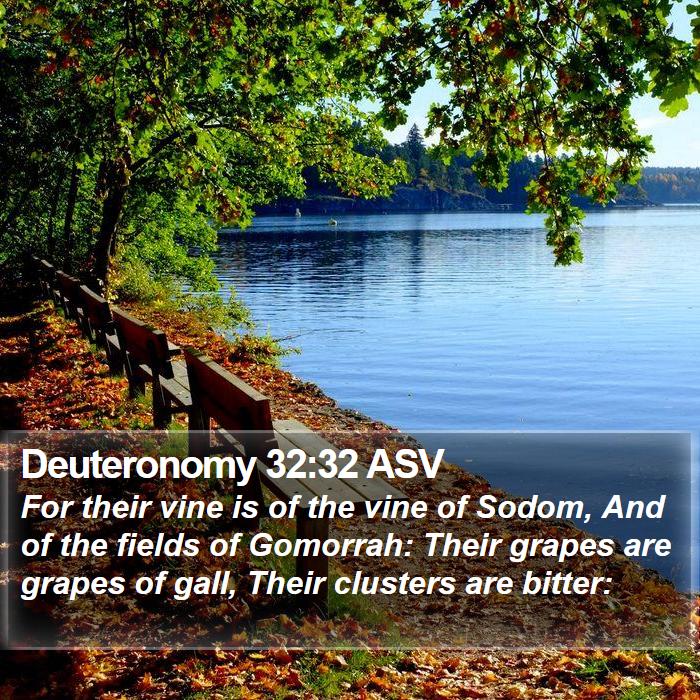 Deuteronomy 32:32 ASV Bible Study