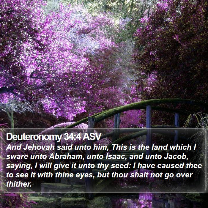 Deuteronomy 34:4 ASV Bible Study