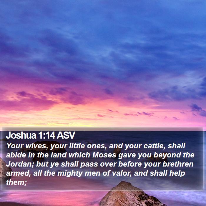 Joshua 1:14 ASV Bible Study