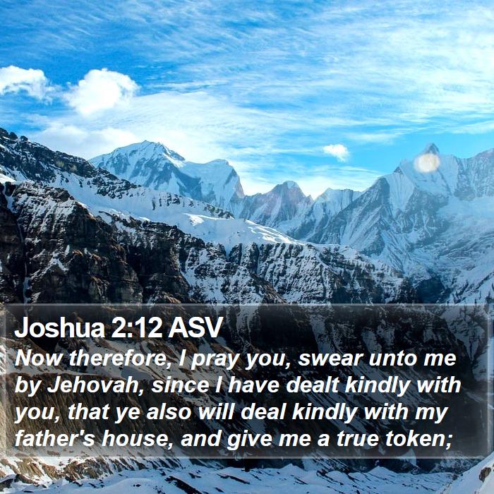 Joshua 2:12 ASV Bible Study