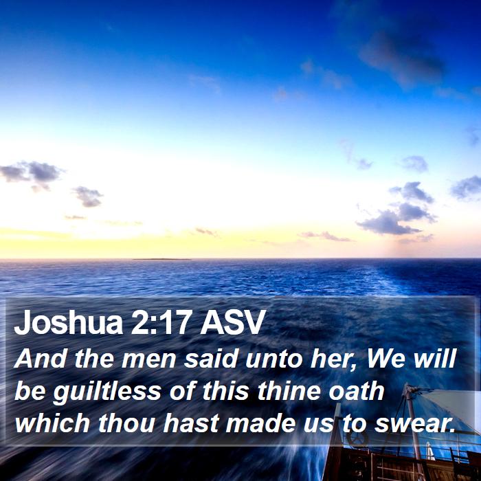 Joshua 2:17 ASV Bible Study