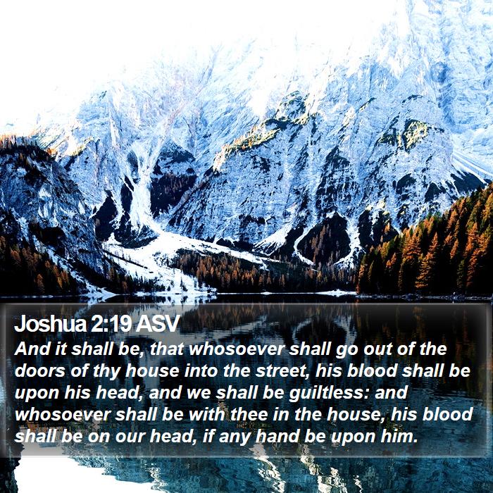 Joshua 2:19 ASV Bible Study