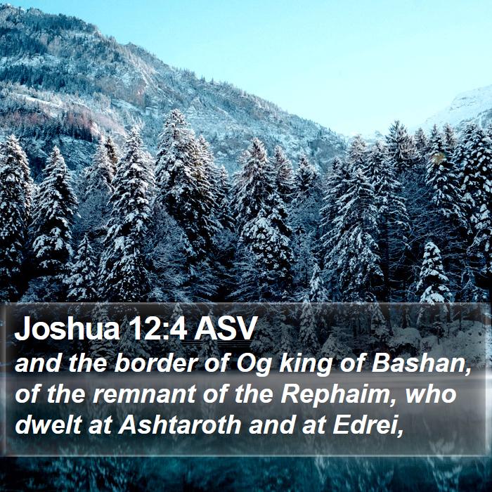 Joshua 12:4 ASV Bible Study